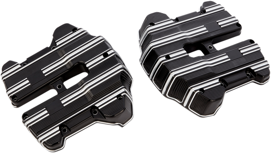 Arlen Ness 10-Gauge Rocker Box Top Covers Black 18-263