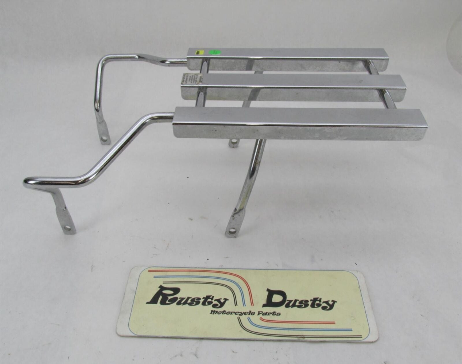 Harley ‘00+ Softail FLSTC Chrome 3 Channel Luggage Rack w/ Grab Rail 53941-03