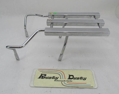Harley ‘00+ Softail FLSTC Chrome 3 Channel Luggage Rack w/ Grab Rail 53941-03