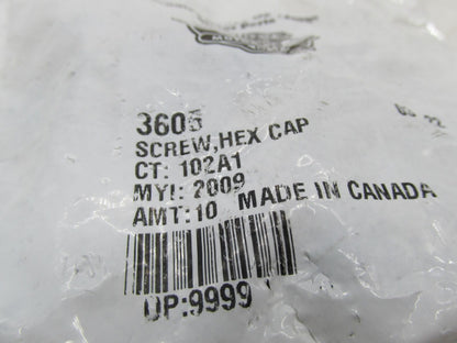 Lot of 9 Harley-Davidson Genuine NOS Hex Cap Screws 3605