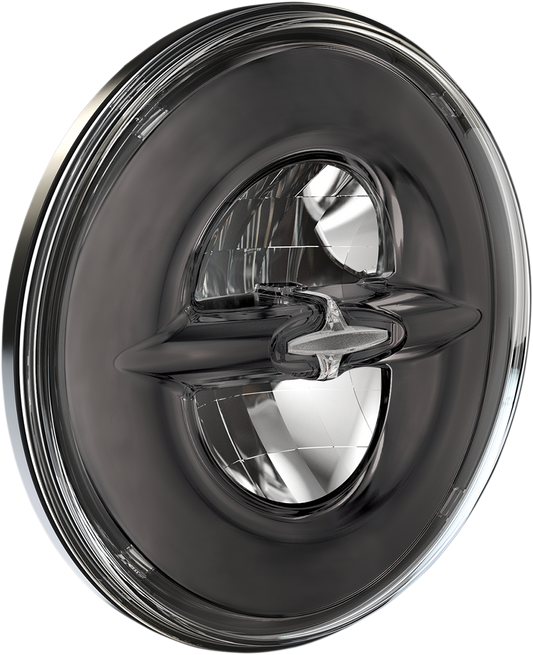 Drag Specialties Premium 7" Reflector Style LED Headlamp Dark Chrome 2001-1787
