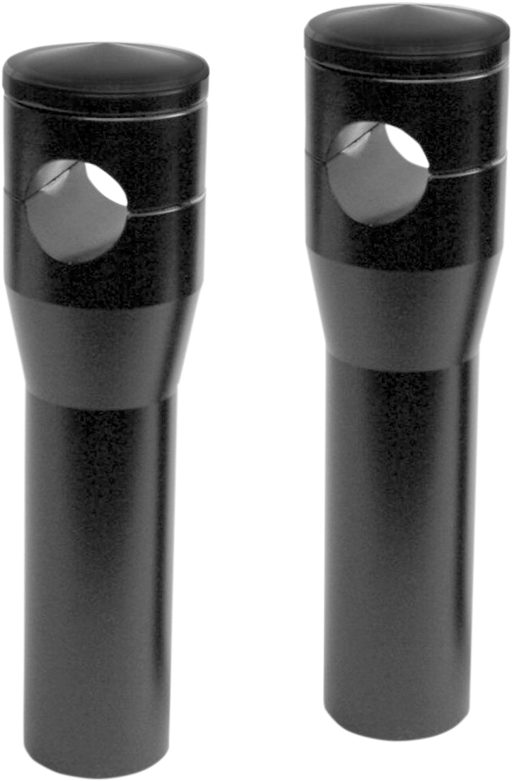 Accutronix Custom Billet Aluminum Risers 6" Black HRS1356-B