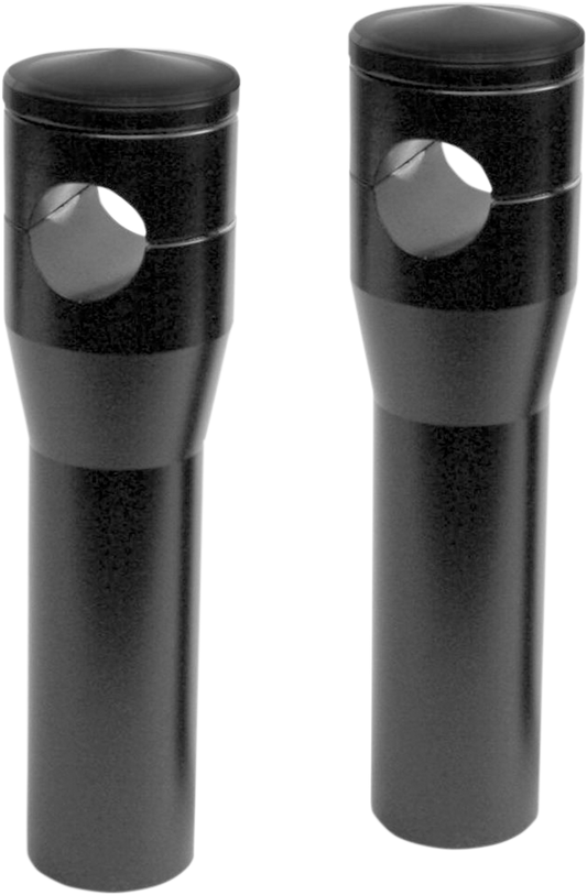 Accutronix Custom Billet Aluminum Risers 6" Black HRS1356-B