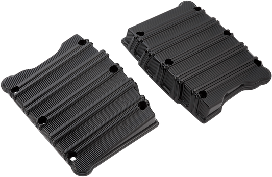 Arlen Ness 10-Gauge Rocker Box Top Covers Black 18-256