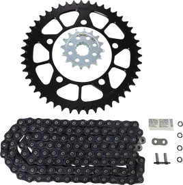 Vortex Chain and Sprocket Kit Black CK7615