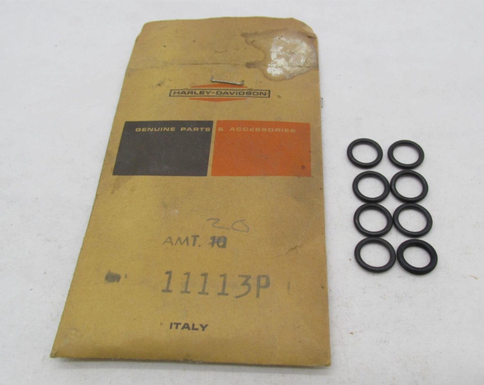 Lot of 9 Harley-Davidson Genuine NOS Aermacchi O-Rings 11113P