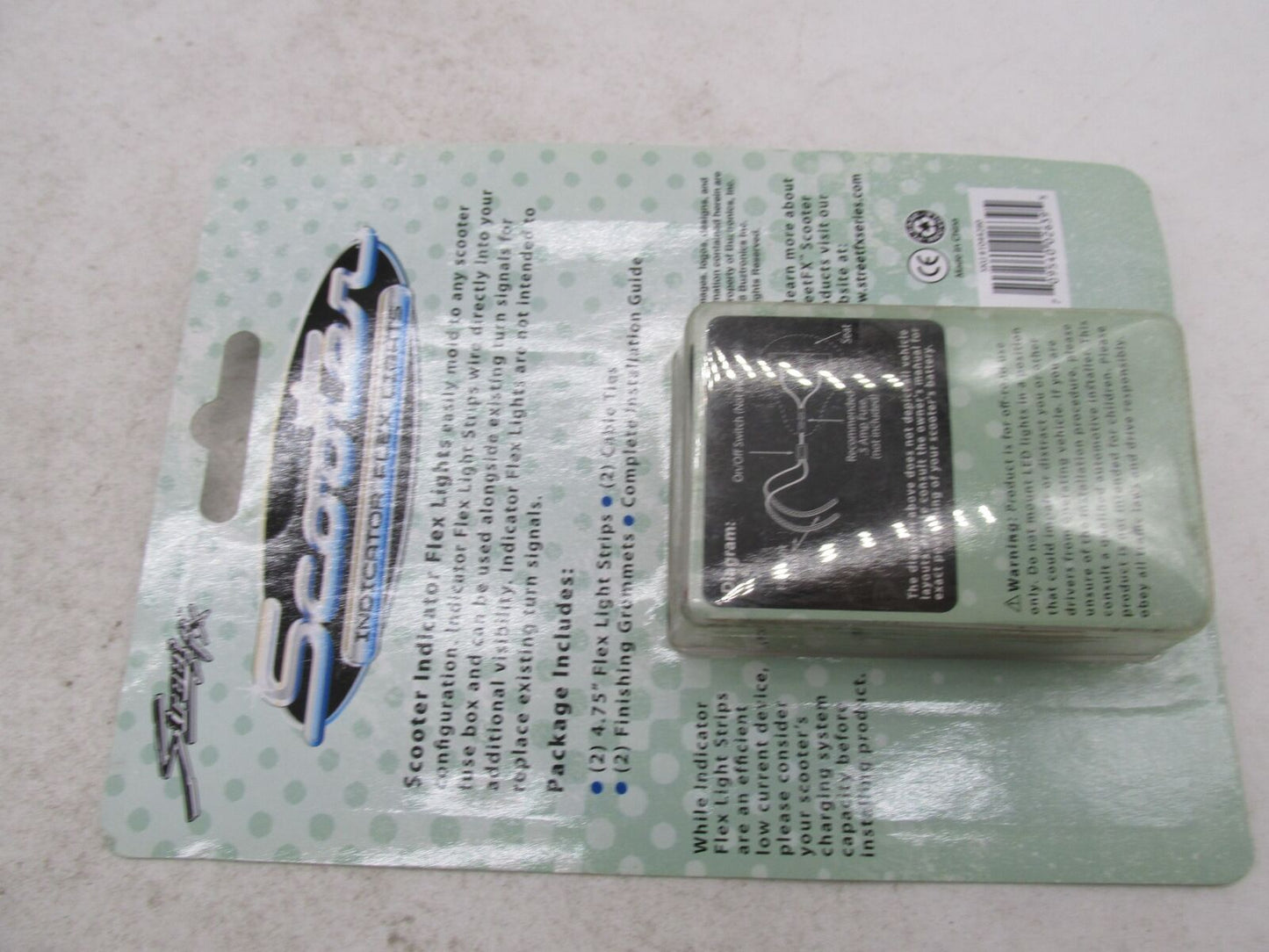 Pair of Street FX Scooter LED Indicator Amber Flex Light Strips