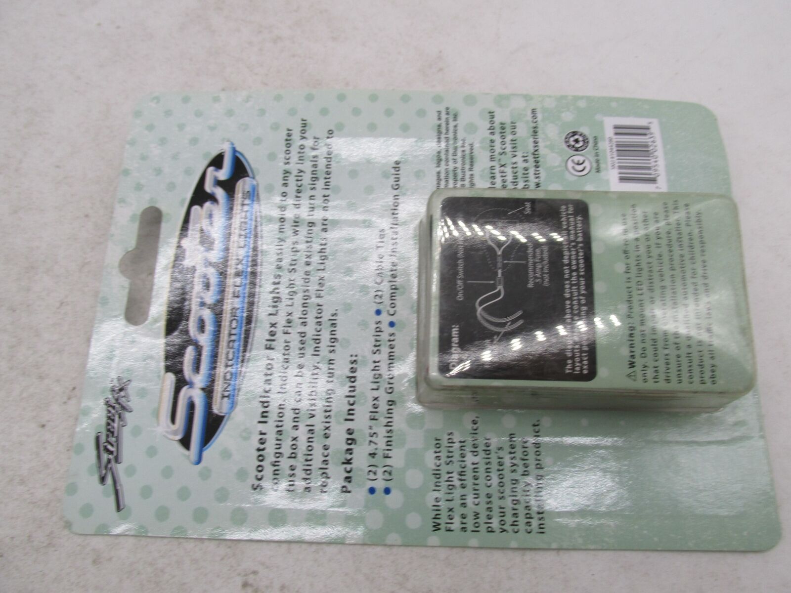 Pair of Street FX Scooter LED Indicator Amber Flex Light Strips