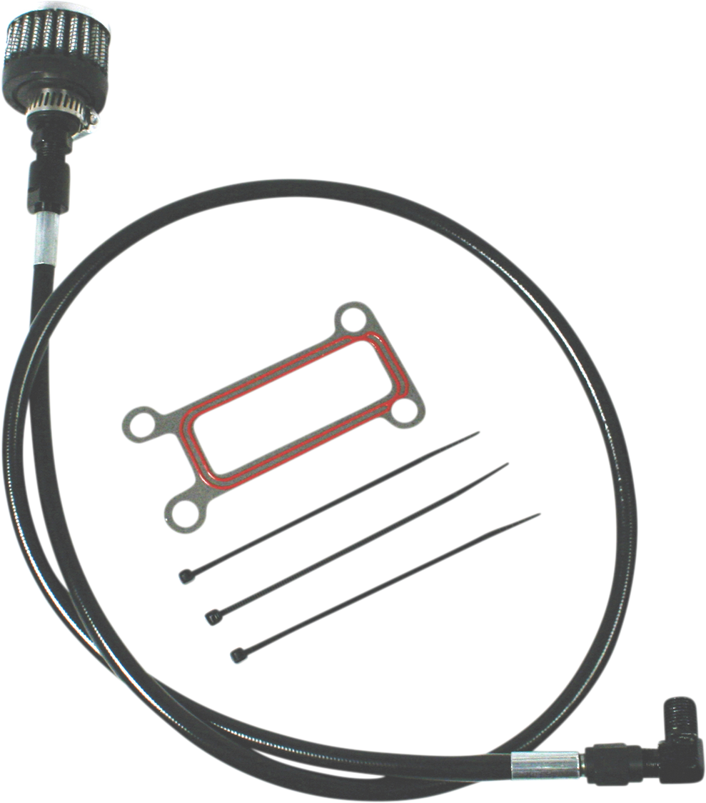 Feuling Oil Tank Breather Kit Black 3076