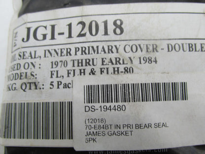 Lot of 5 Harley Davidson FL FLH Inner Primary Cover Double Oil Seals JGI-12018