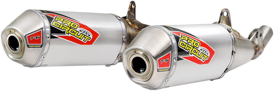 Pro Circuit T-6 Slip-On Silencer Stainless Steel 0111945A2