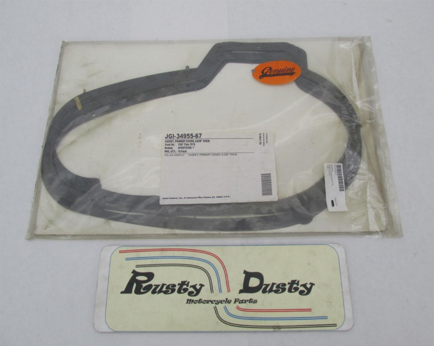 Lot of 9 Harley Sportster 1967 to 1976 Primary Cover Thick Gaskets JGI-34955-67