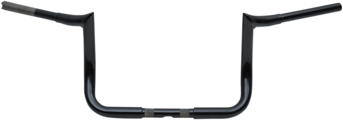 LA Choppers 1 1/4" Bagger Prime Ape Handlebars Black 10" End rise LA-7352-10B