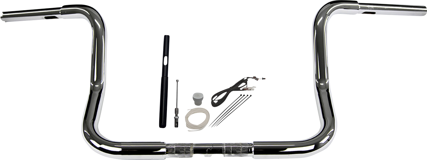 Fat Baggers, Inc. 1-1/4" EZ Install Round Top Handlebar Kit 12" Chrome 919412