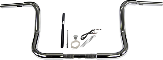 Fat Baggers, Inc. 1-1/4" EZ Install Round Top Handlebar Kit 12" Chrome 919412