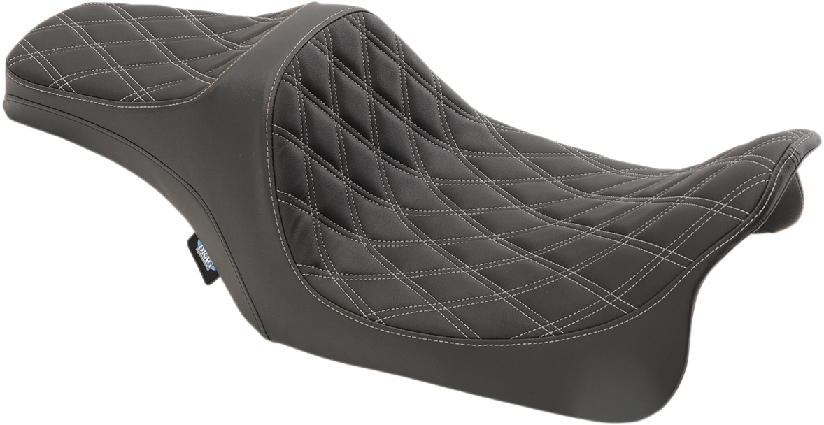 Drag Specialties Predator III Seat Black/Silver Diamond 0801-1115