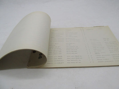 Bultaco 1971 Original Provisional Sherpa T Parts Catalog List 80.32-P117