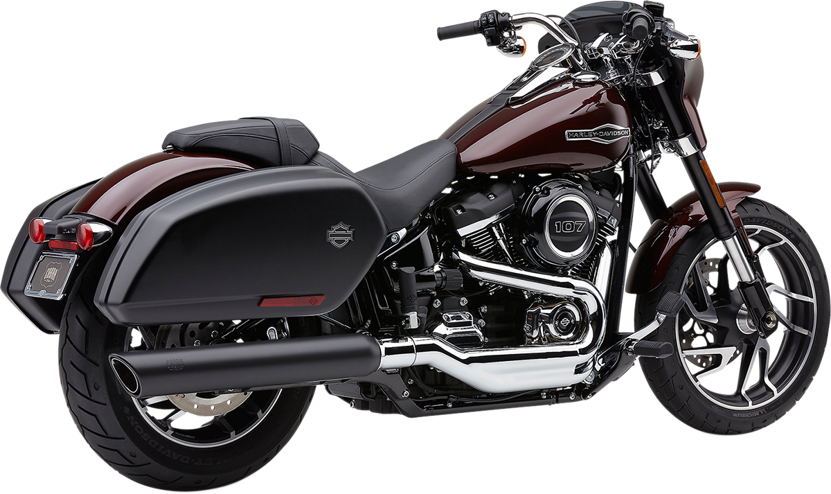 Cobra 4" Slip-On For Sport Glide Black 909 Twins 6520B