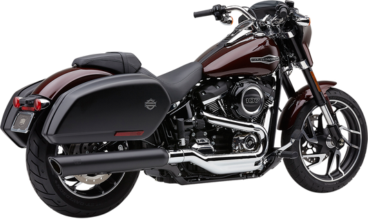 Cobra 4" Slip-On For Sport Glide Black 909 Twins 6520B