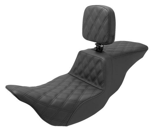 Saddlemen Tour Step Up Seat - Rider Backrest 808-07B-195BR