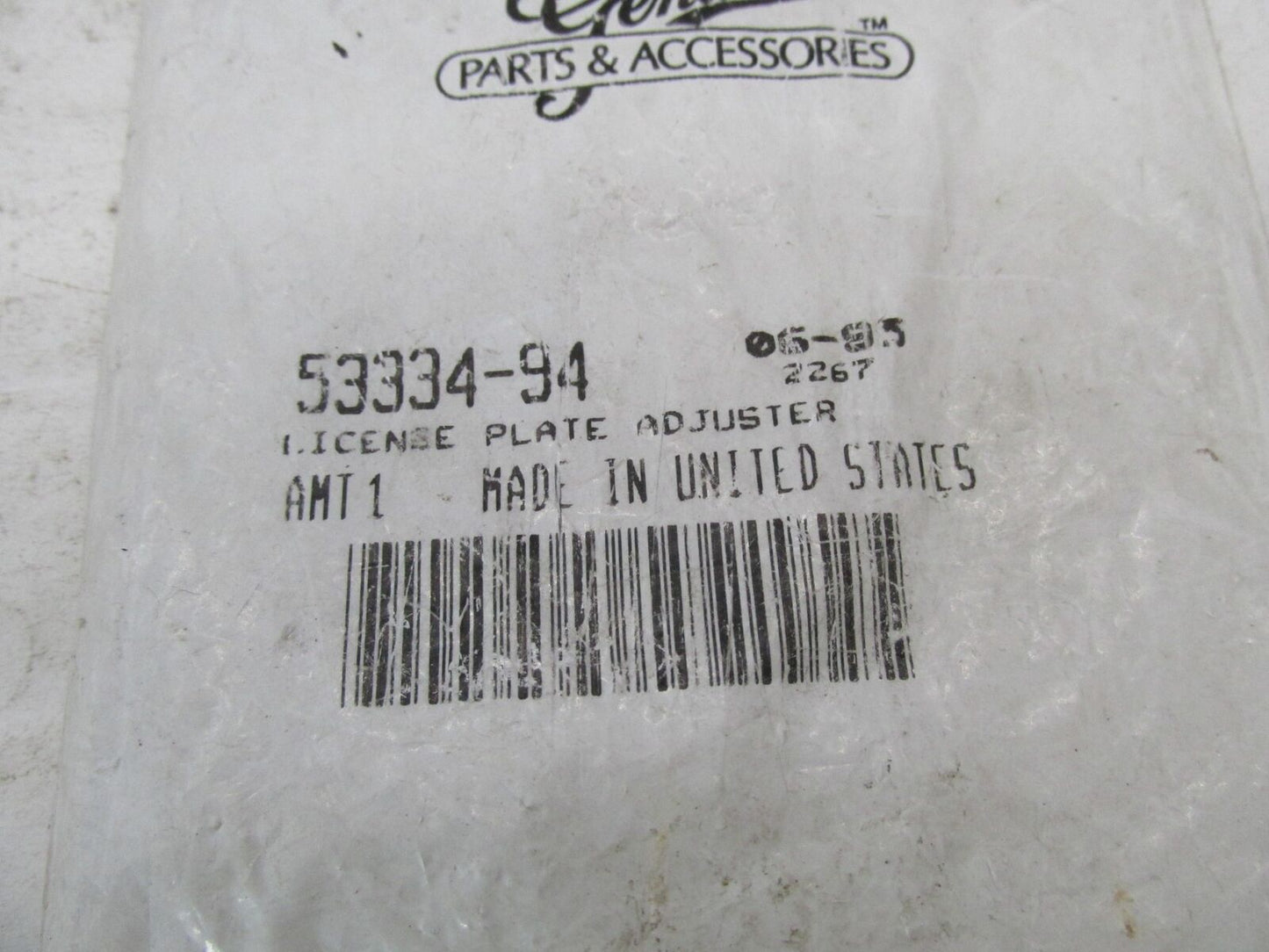 Harley-Davidson Genuine NOS License Plate Adjuster Support Bracket 53334-94