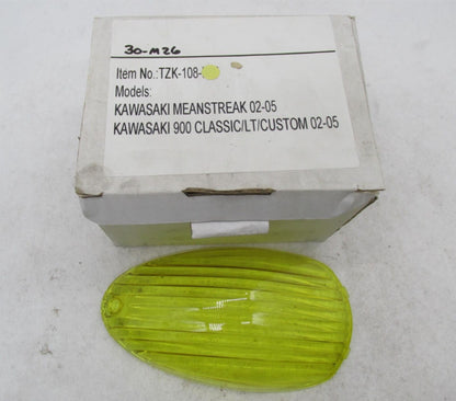 Topzone Kawasaki MeanStreak 900 Classic Yellow Light Lens Fits TZK-108-INT