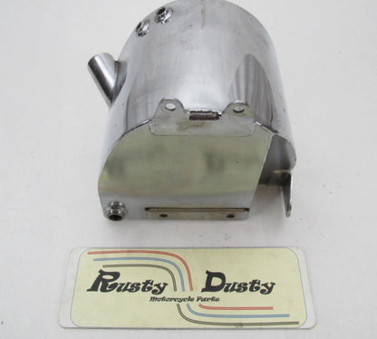 Harley Davidson Chrome Custom Chopper Large Capacity Horseshoe Oil Tank New Look