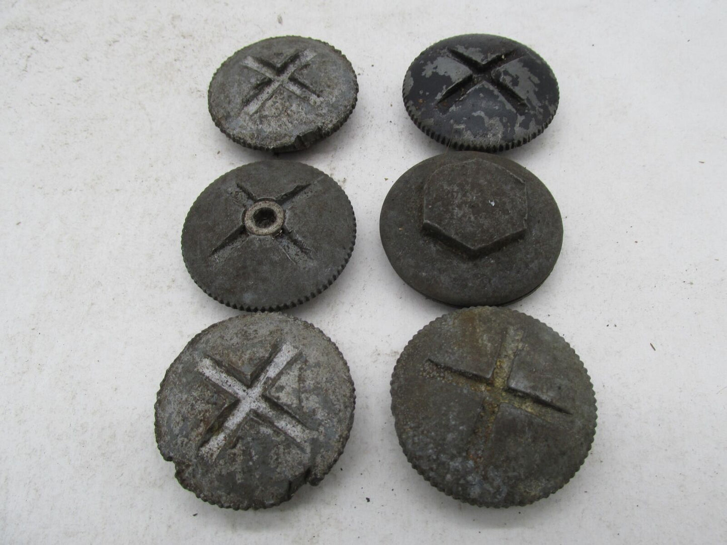 Mixed Lot of 6 Vintage Original Triumph BSA Rocker Caps T100 T120 TR6