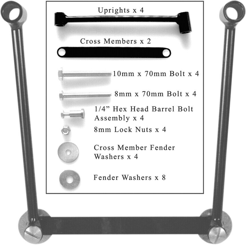Willie & Max Universal Saddlebag Hard Mount Kit 58633-00