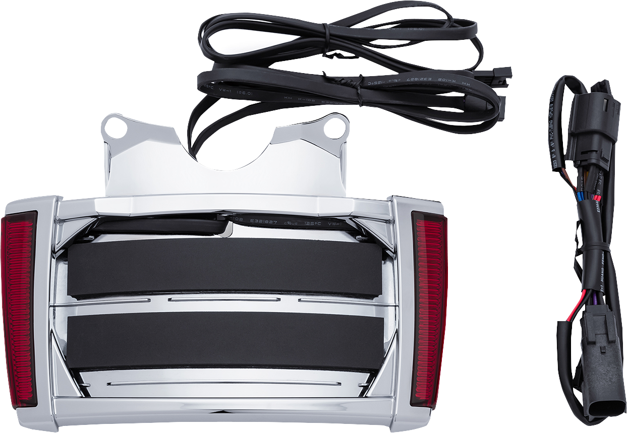 CIRO LED Lighted License Plate Frame Chrome/Red 40300