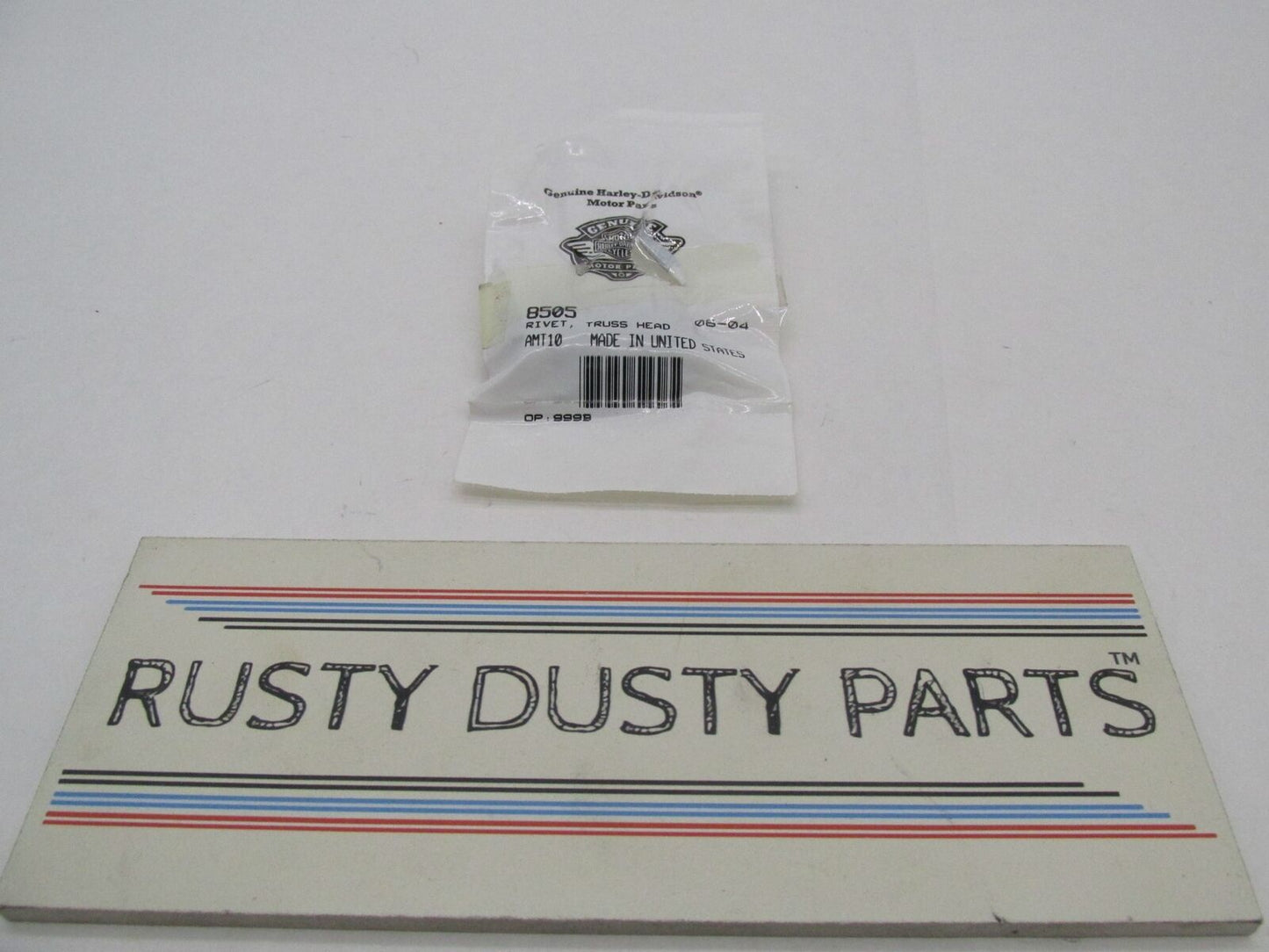 Lot of 8 Harley Davidson Genuine NOS Truss Head Rivets 8505