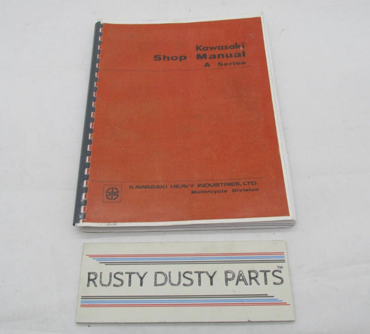 Genuine Kawasaki 1969- 1971 A1 A7 H1 Shop Repair Manual A Series Motorcycles