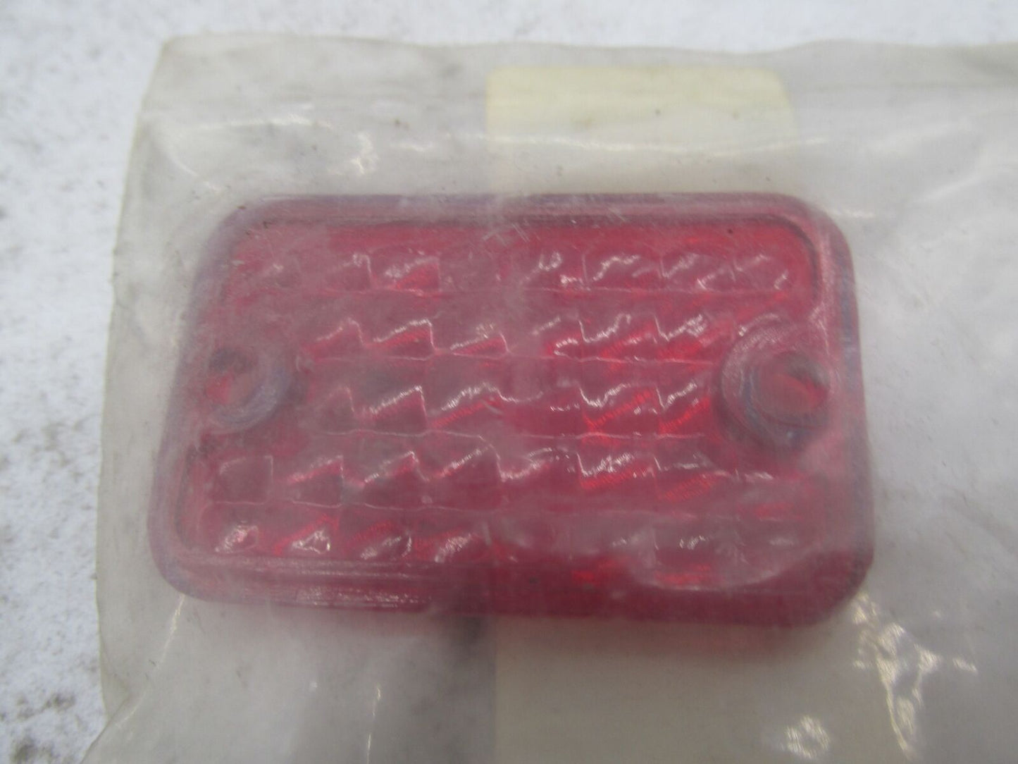 Harley Custom Chrome Wedge Style Marker Light Red Lens Replacement 09102