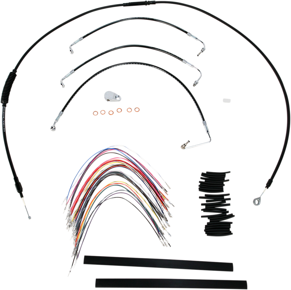 Burly Extended Cable/Brake Line Kit for Burly Ape Handlebars 13in B30-1032