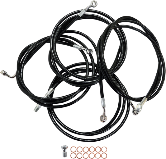 LA Choppers Handlebar Cable and Brake Line Kits LA-8052KT-19B