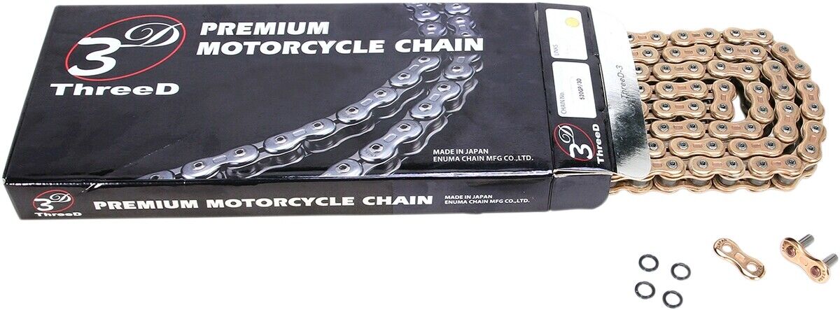 EK 520 GPX 3D Premium Chain Gold 120 Links 520GP3D120GXG