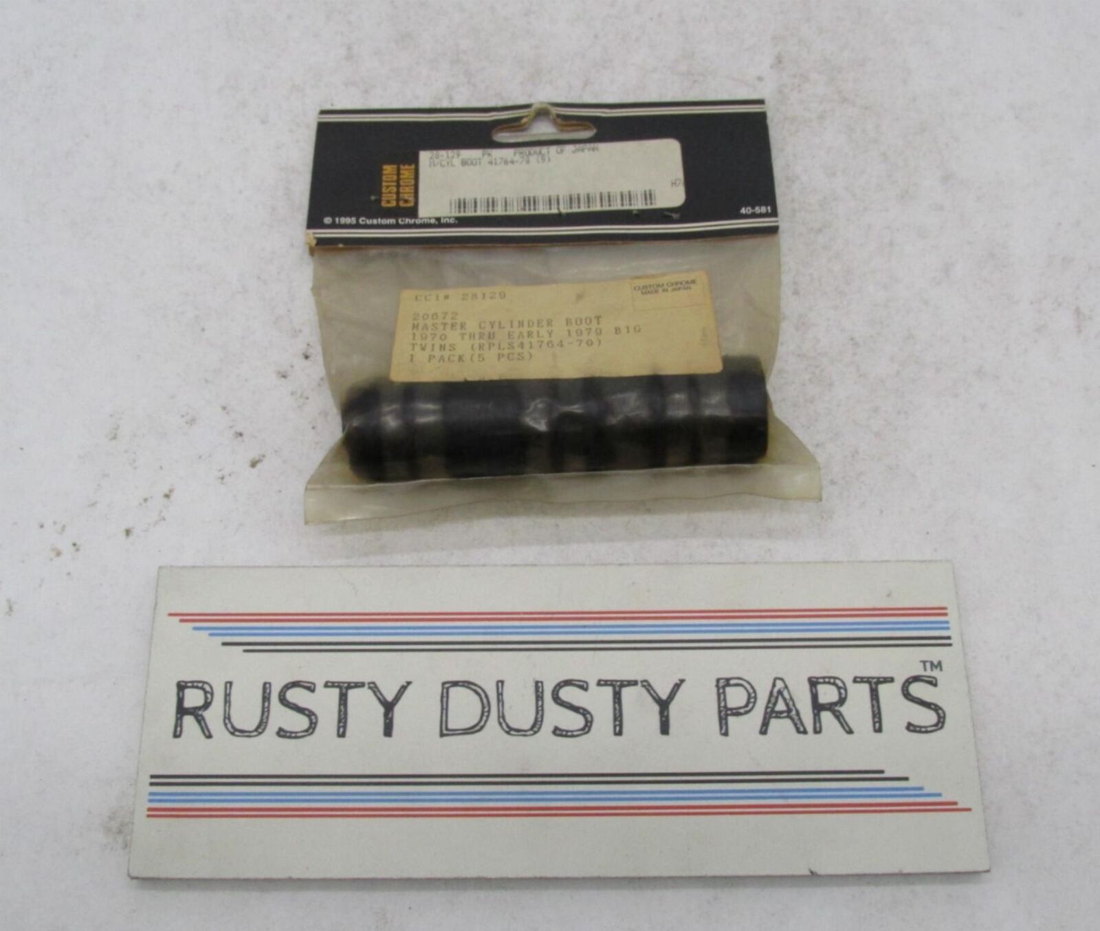 Lot of 3 Harley Davidson Custom Chrome Master Cylinder Boots 20672 41764-70