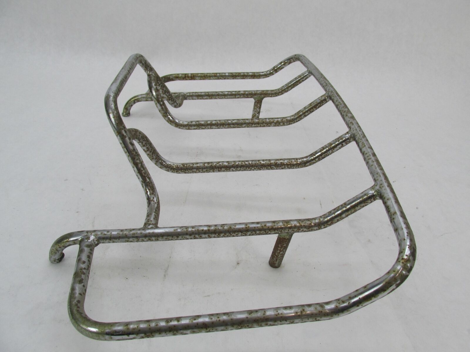 Used Motorcycle Chrome Patina Luggage Rack 22" x 12"