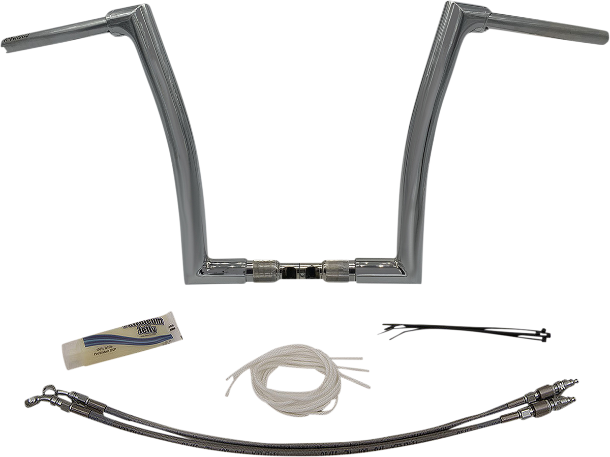 Fat Baggers, Inc. 1-1/2" EZ Install Flat Top Handlebar Kit 14" Chrome 609314