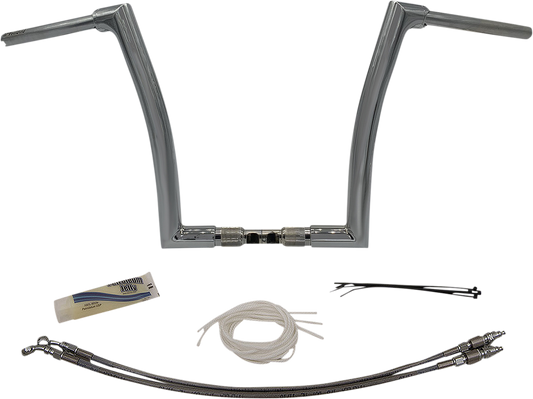 Fat Baggers, Inc. 1-1/2" EZ Install Flat Top Handlebar Kit 14" Chrome 609314