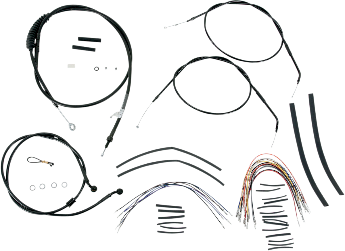 Burly Extended Cable/Brake Line Kit for Burly Ape Handlebars 14in B30-1004