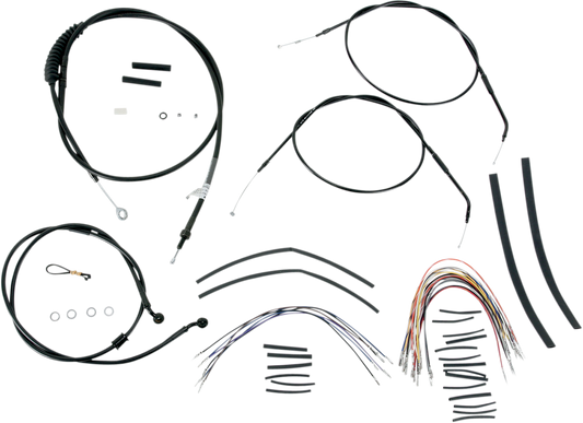 Burly Extended Cable/Brake Line Kit for Burly Ape Handlebars 14in B30-1004