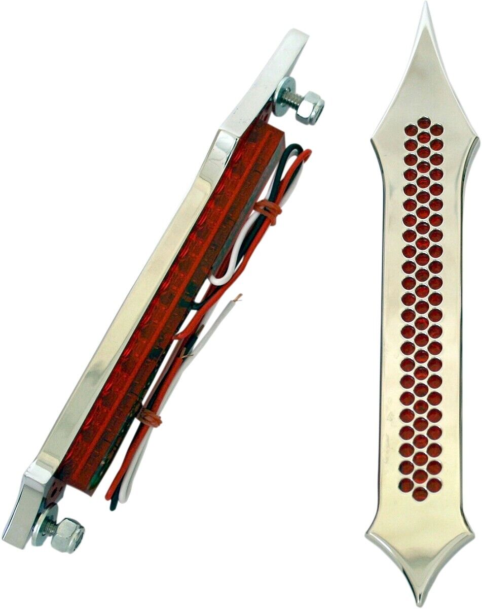 Accutronix Tribal Saddlebag Lights Chrome Drilled BL01-LDC