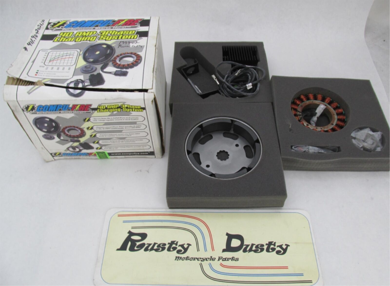 Compu-Fire 99-02 Harley Davidson Twin Cam 40 AMP 3 Phase Charging System 55566