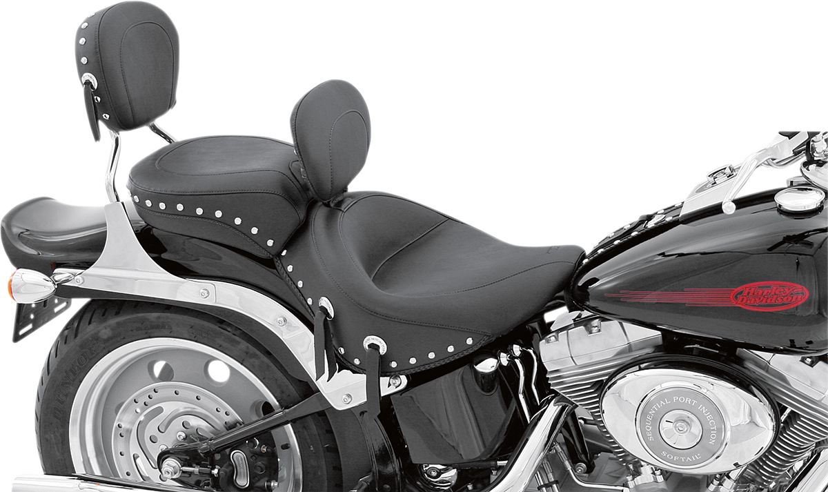Mustang Studded Wide Solo Seat with Removable Backrest 79532