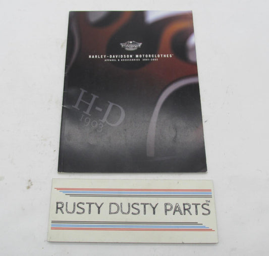 Genuine Harley Davidson 2001-2002 Apparel & Accessories Motor Clothes Catalog