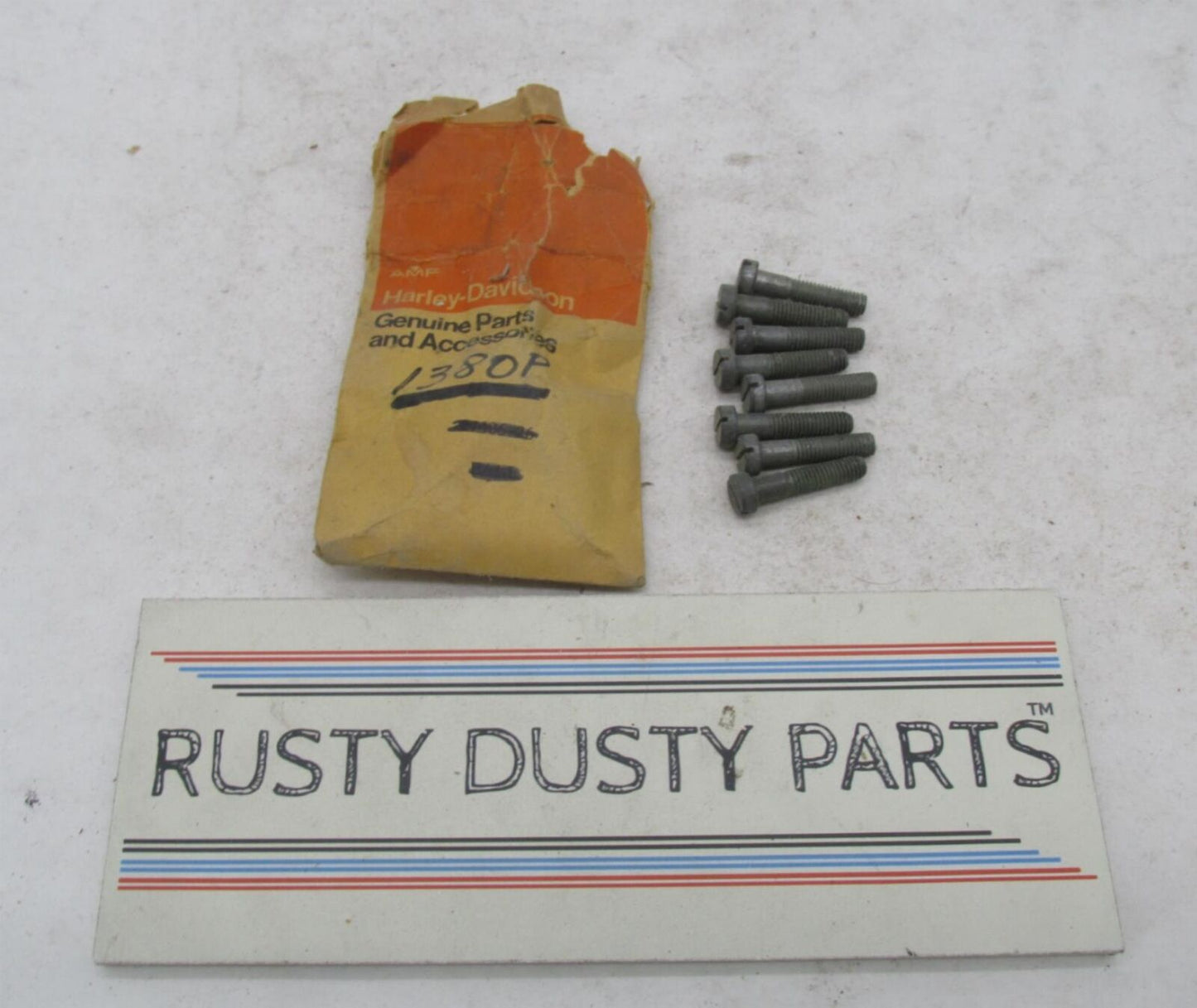 Lot of 8 Harley-Davidson Genuine NOS Aermacchi M-50CC Screws 1380P