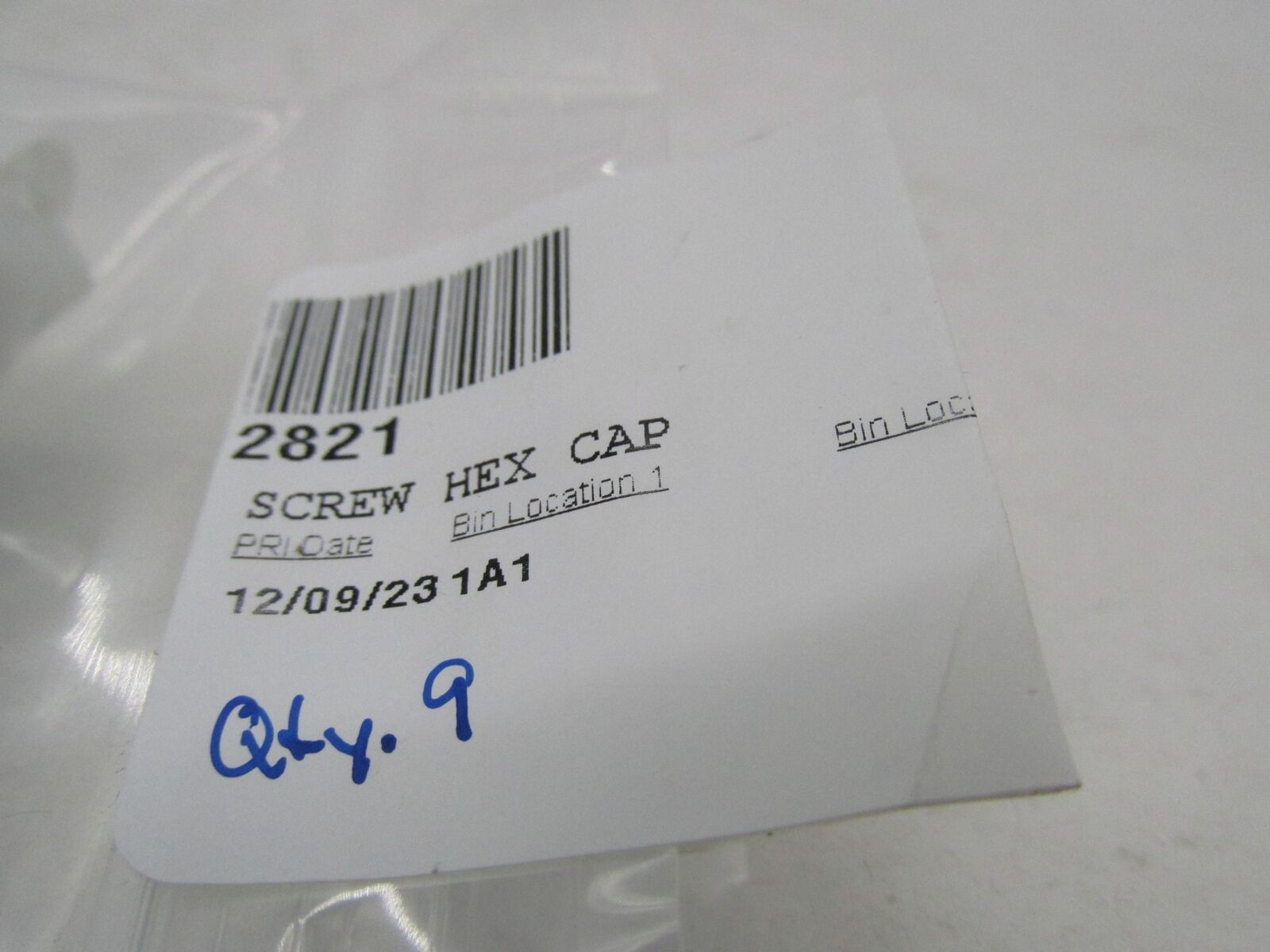 Lot of 9 Harley-Davidson Genuine NOS Hex Cap Screws 2821