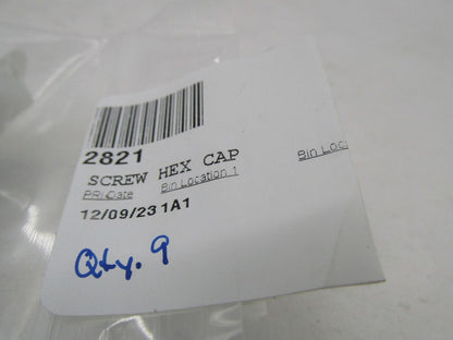 Lot of 9 Harley-Davidson Genuine NOS Hex Cap Screws 2821