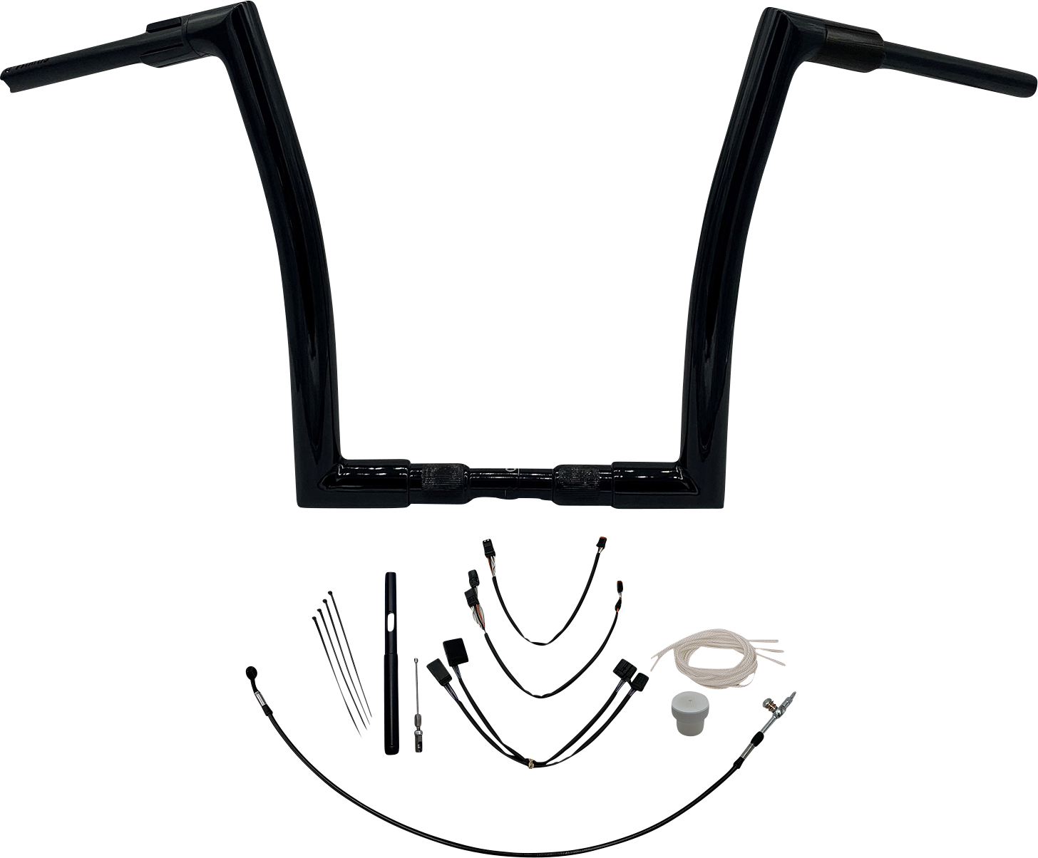 Fat Baggers, Inc. 1-1/2" EZ Install Flat Top Handlebar Kit 14" Black 619614-B
